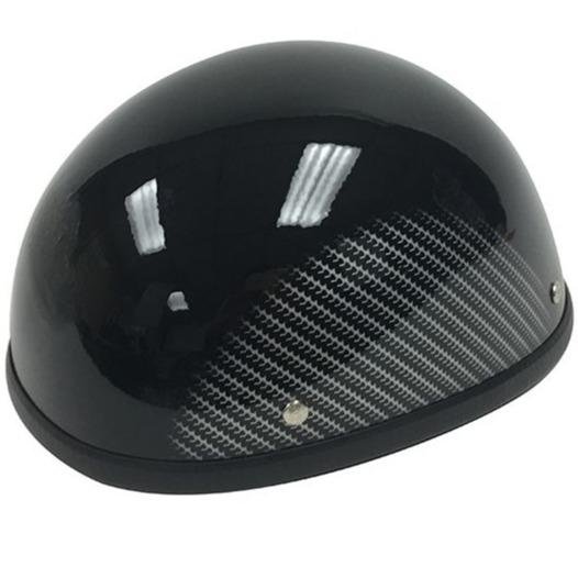 Novelty Motorcycle Helmet - Tire Tread - Shorty - H401-CF-1-DL - Image 2