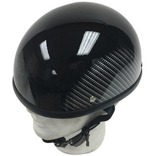 Novelty Motorcycle Helmet - Tire Tread - Shorty - H401-CF-1-DL - Image 4