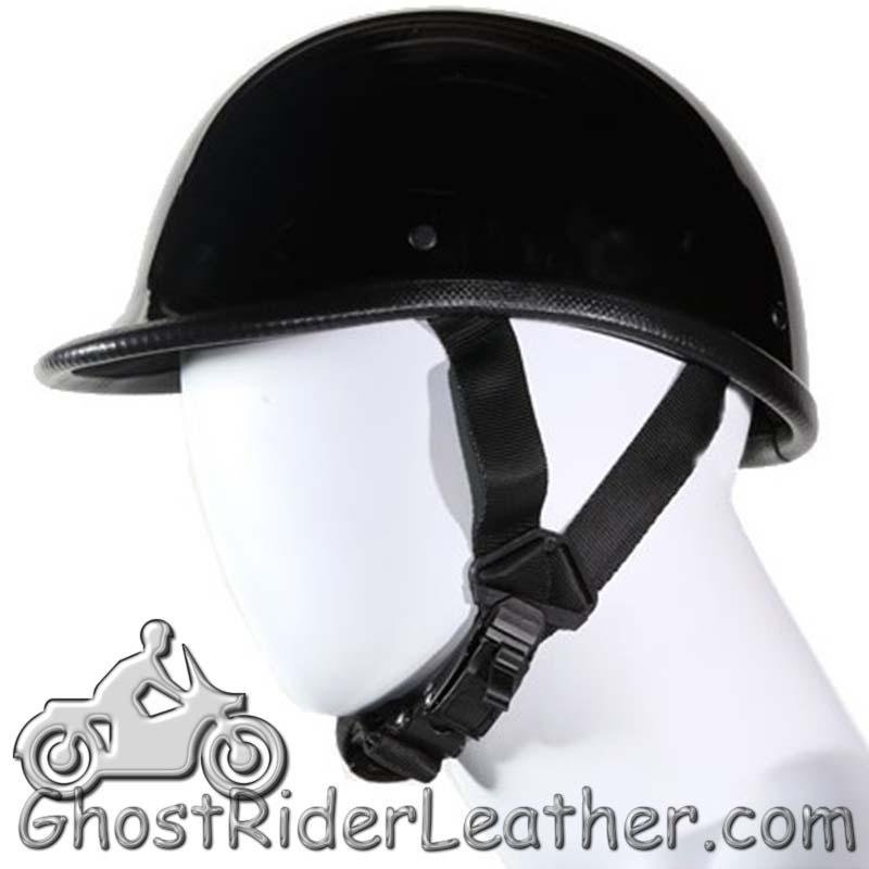 Novelty Motorcycle Helmet - Gloss Black - Jockey Polo - BOGO, You Get Two - H404-11-DL - Image 2