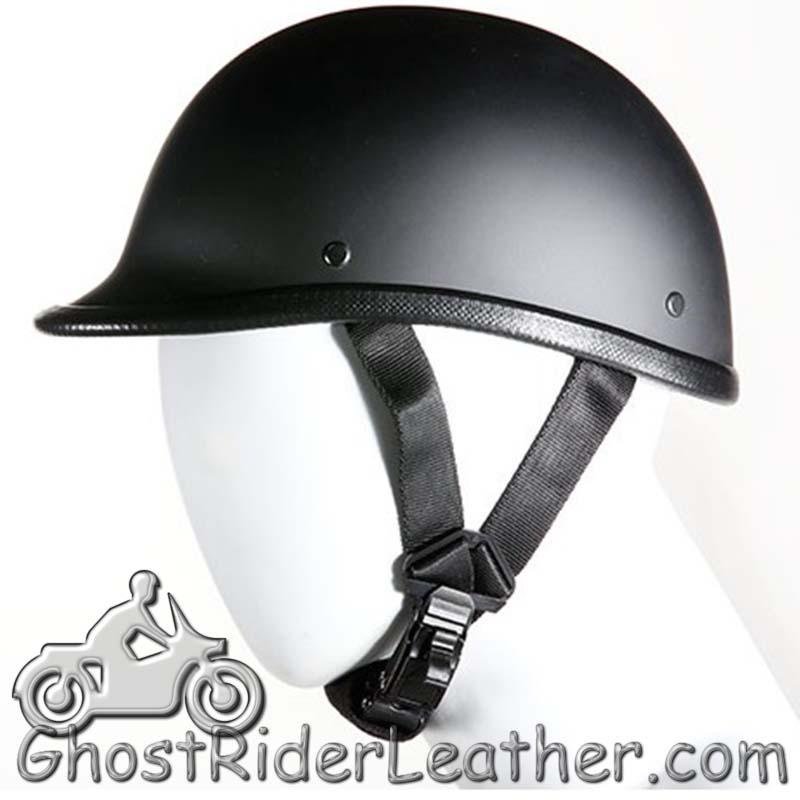 Novelty Motorcycle Helmet - Gloss Black - Jockey Polo - BOGO, You Get Two - H404-11-DL - Image 4
