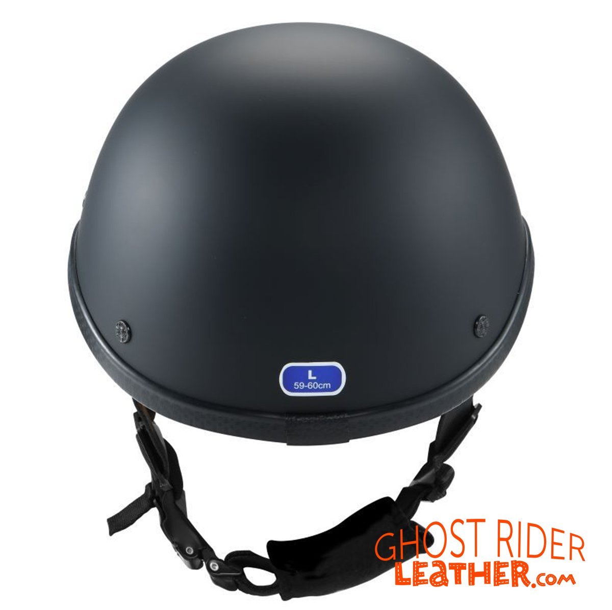 Novelty Motorcycle Helmet - Flat Black - Baseball Cap Style - H512-11-DL - Image 5