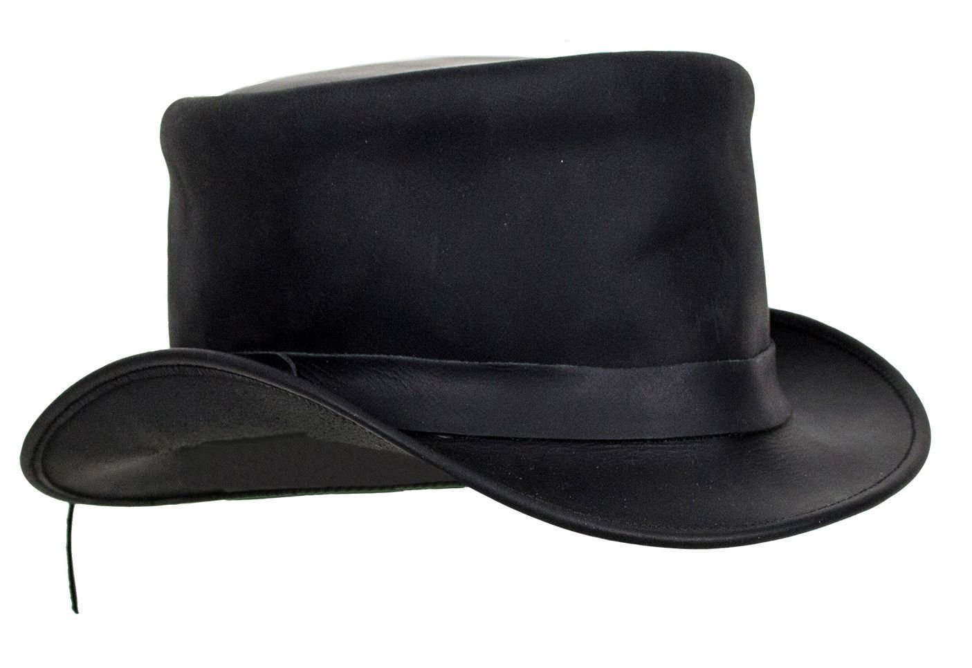 Deadman Top Hat - Men's - Black Leather - HAT1-11-DL - Image 2