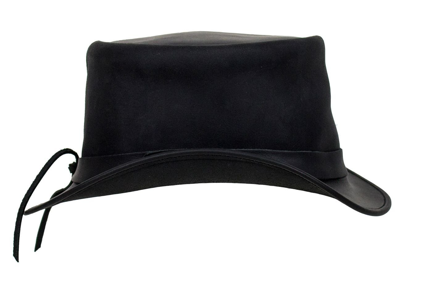 Deadman Top Hat - Men's - Black Leather - HAT1-11-DL - Image 7
