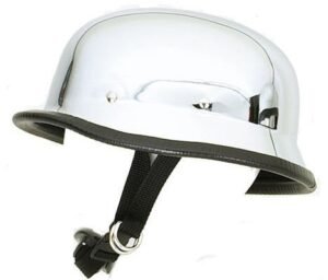 Novelty Motorcycle Helmet - Chrome - German - HC102-DL