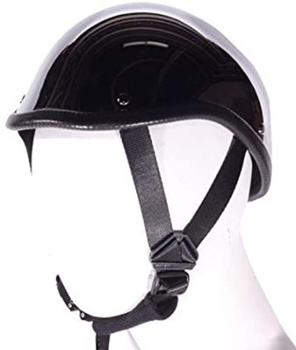 Novelty Motorcycle Helmet - Chrome - Gladiator - HC103-DL - Image 2