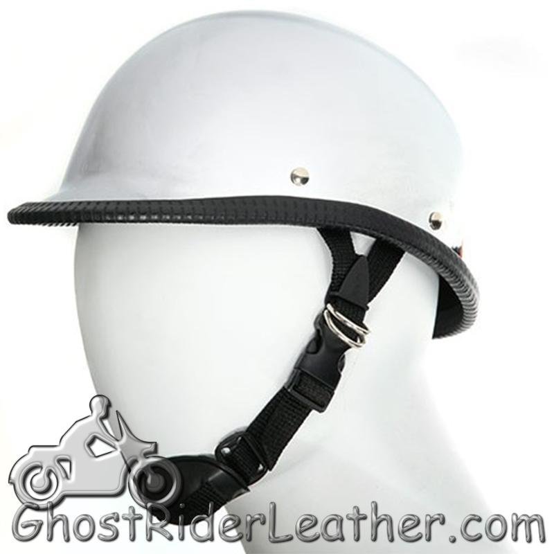 Novelty Motorcycle Helmet - Chrome - Jockey Polo - HC104-DL - Image 2