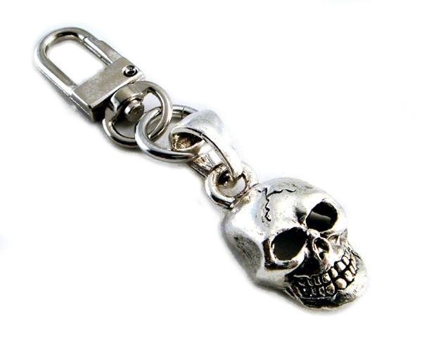 Clip On - Skull XL - Add To Your Wallet Chain and More - K-SKULLXL-DS - Image 2
