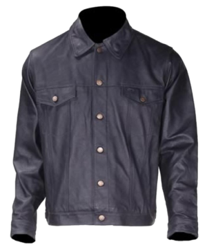 Leather Shirt - Men's - Button Closure - MJ778-DL