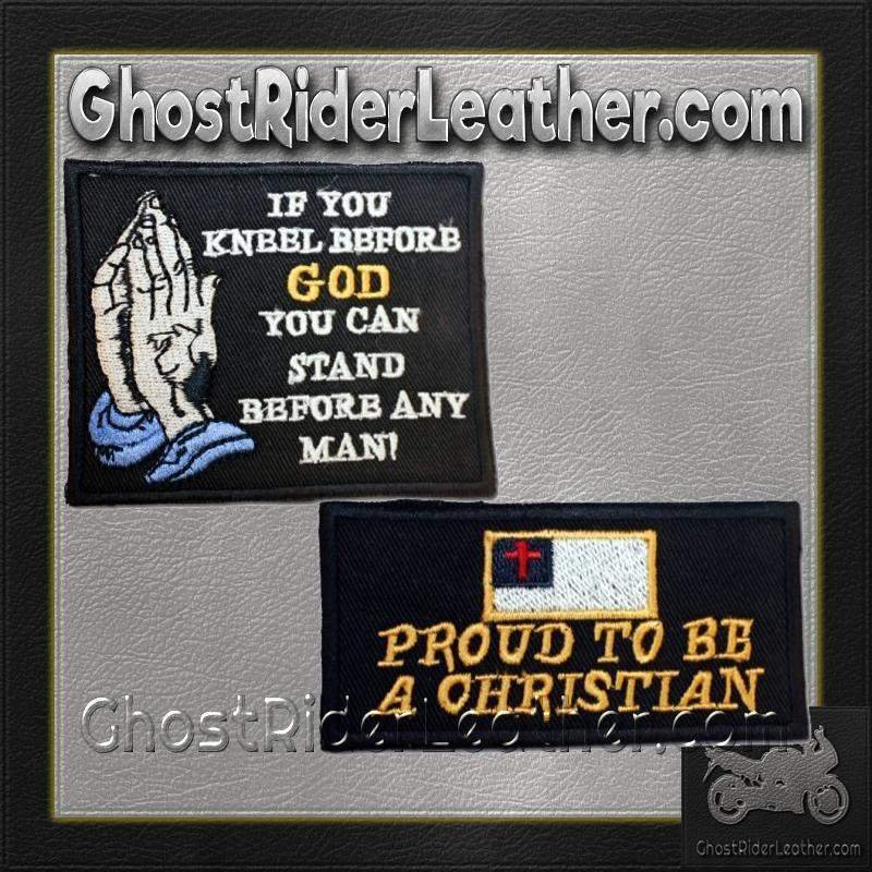 Vest Patches - Two Christian Patches - Proud To Be Christian - PAT-D601-D607-DL - Image 3