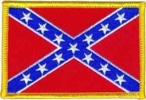Pack of Four Small Confederate Flag Patches - Rebel Flag Patch - PAT-D352-X4-DL