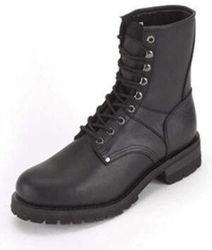 Leather Motorcycle Boots - Men's - Double Buckle - Wide Width - S15-EEE-DL