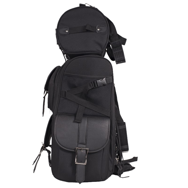 Best Medium PVC Motorcycle Sissy Bar Bag - SKU SB11-MED-NO-STUD-DL - Image 2