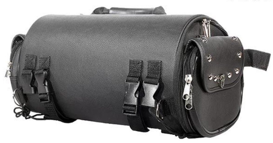 Sissy Bar Bag - Duffle Style - Studs - Biker Gear - Motorcycle - SB77-DL