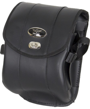 Decorative Motorcycle Leather Sissy Bar Bag with Gun Holster - SKU SB86-DA-DL