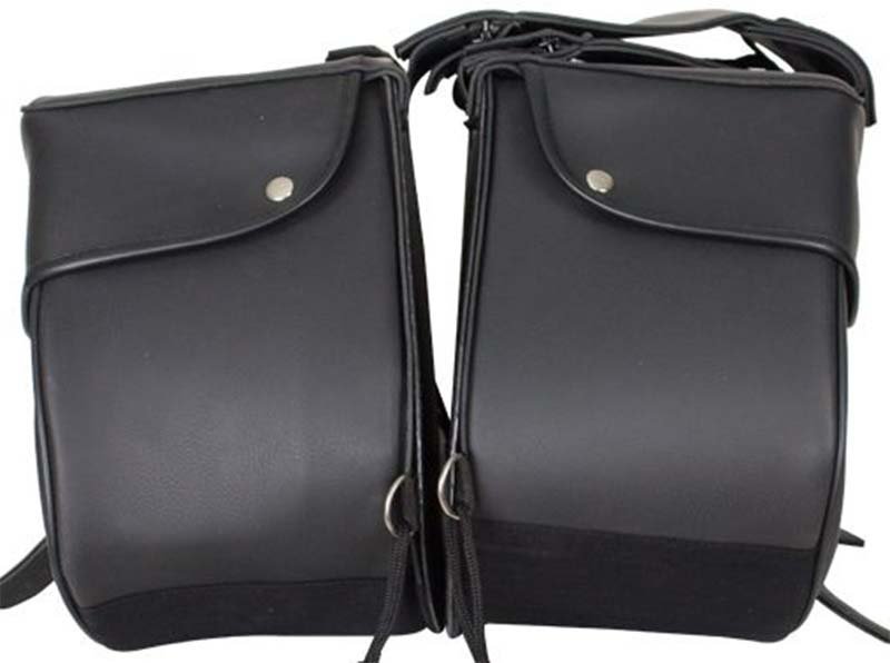 Saddlebags - PVC - Universal Fit - Motorcycle Luggage - SD4003-PV-DL - Image 2