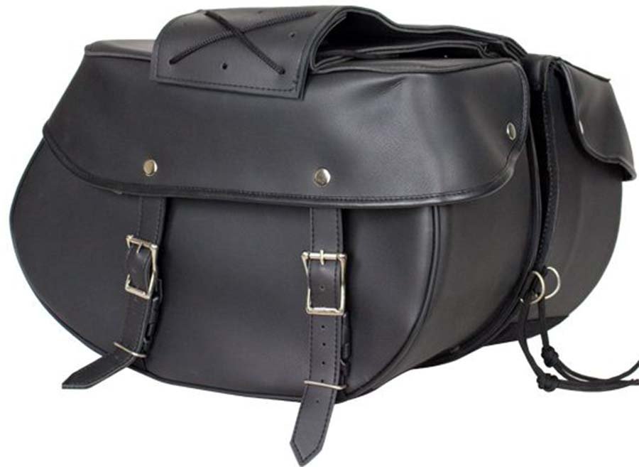 Saddlebags - PVC - Universal Fit - Motorcycle Luggage - SD4003-PV-DL