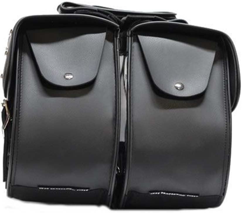 Saddlebags - PVC - Slanted - Studs - Motorcycle Luggage - SD4055-PV-DL - Image 4