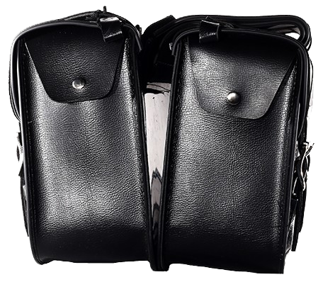Saddlebags - PVC - Zip Off - Motorcycle Storage - SD4072-PV-DL - Image 2