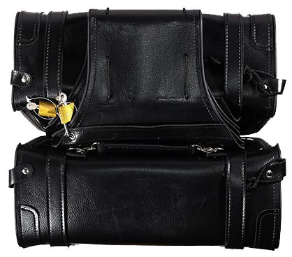Saddlebags - PVC - Zip Off - Motorcycle Storage - SD4072-PV-DL - Image 3