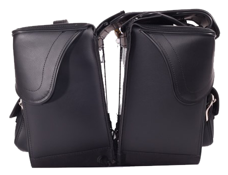Saddlebags - PVC - Throwover - Pockets - Motorcycle - SD4085-NS-PV-DL - Image 3