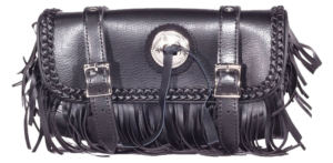 Motorcycle Tool Bag - PVC - Fringe - Fork Bag - 10 Inches - TB3000-12-DL
