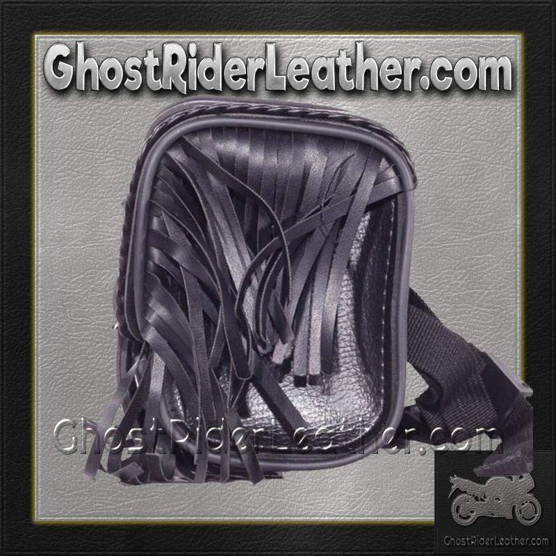 Motorcycle Tool Bag - PVC - Fringe - Fork Bag - 10 Inches - TB3000-12-DL - Image 5
