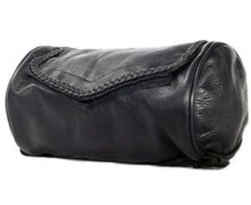 Motorcycle Tool Bag - Leather - Soft Fork Bag - Braid - TB3026-DL