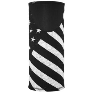 Windproof Tube - ZANheadgear® Sportflex™ Series - Black & White Flag - TW091-DS