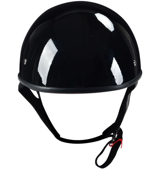 DOT Motorcycle Helmet - Matte Black - Shorty - Half - ULC-FX1-DL - Image 5