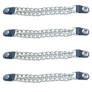 Black Snap - Vest Extenders - Set Of Four - Made In USA - Extra Long - VE100BXL-DS