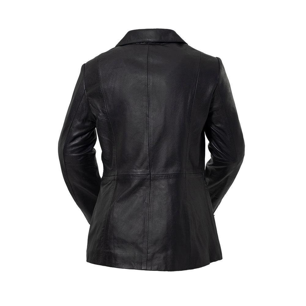 Premium Sheepskin Leather Blazer - Women's - Dahlia - WBL3001-WB - Image 3