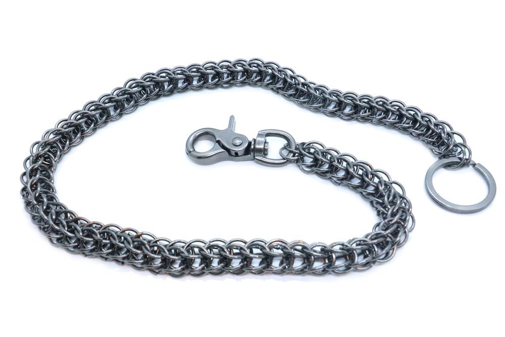 27" - Wallet Chain - Gun Metal - Key Chain Leash - Chain Link - WC17614-DS