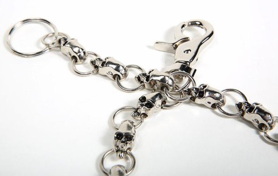 Biker Wallet Chain - Skulls - Motorcycle - Accessories - WTC10-DL - Image 2
