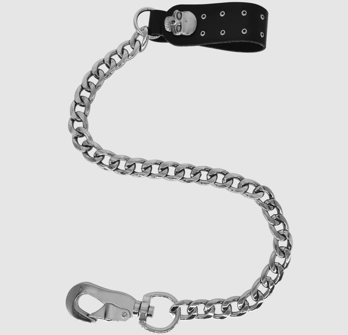 Biker Wallet Chain - Skull - Motorcycle - Accessories - WTC212-SKULL-DL - Image 2