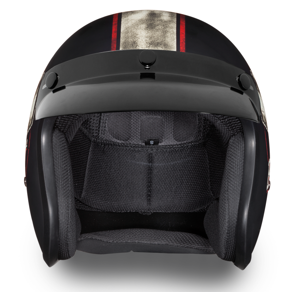 DOT Motorcycle Helmet - Built For Speed - Open Face - DC6-BFS-DH - Image 2