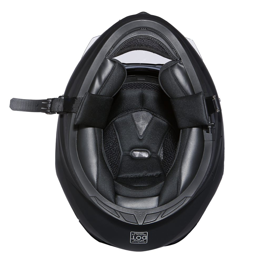 DOT Motorcycle Helmet - Detour - Hi Gloss Black - Full Face - DE1-A-DH - Image 6