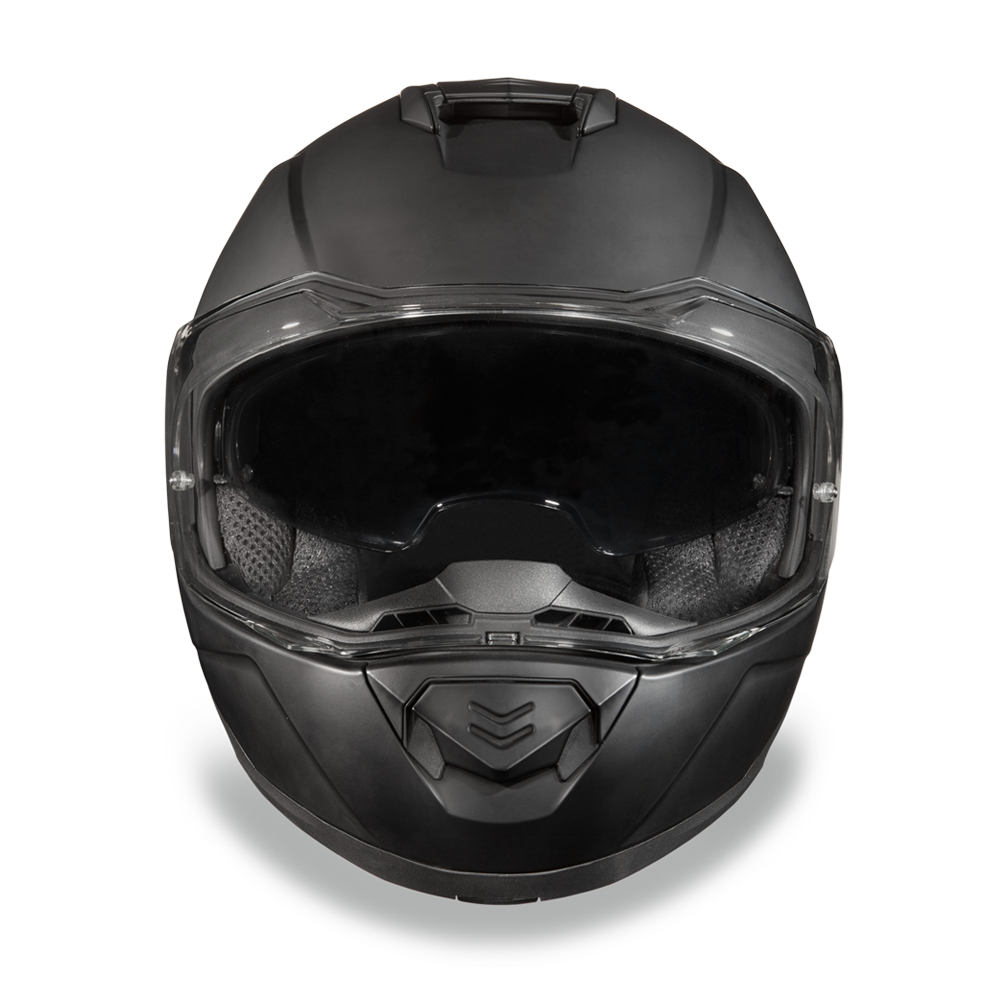 DOT Motorcycle Helmet - Modular - Dull Black - Full Face - MG1-B-DH - Image 3