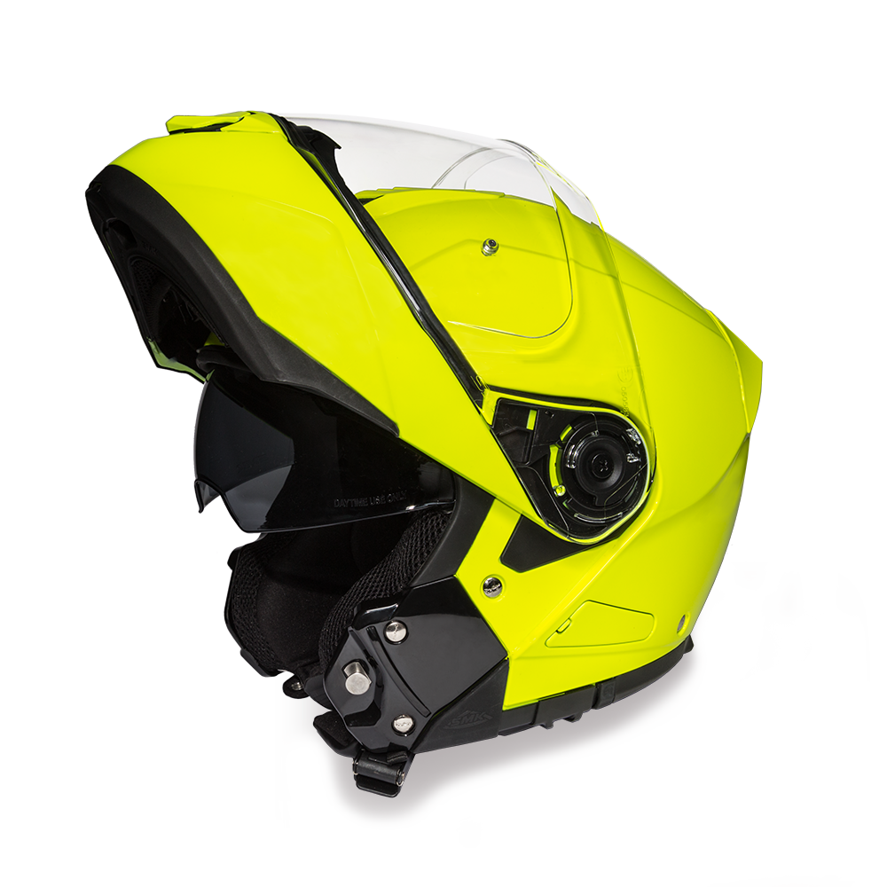 DOT Motorcycle Helmet - Fluorescent Yellow - Modular - Full Face - MG1-FY-DH - Image 6