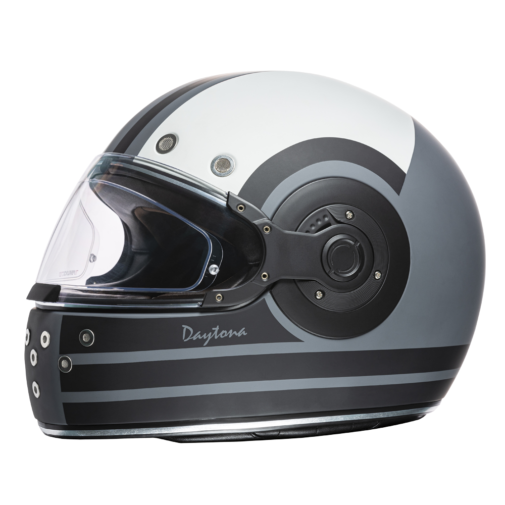 DOT Motorcycle Helmet - Retro Racer - Full Face - R6-R-DH