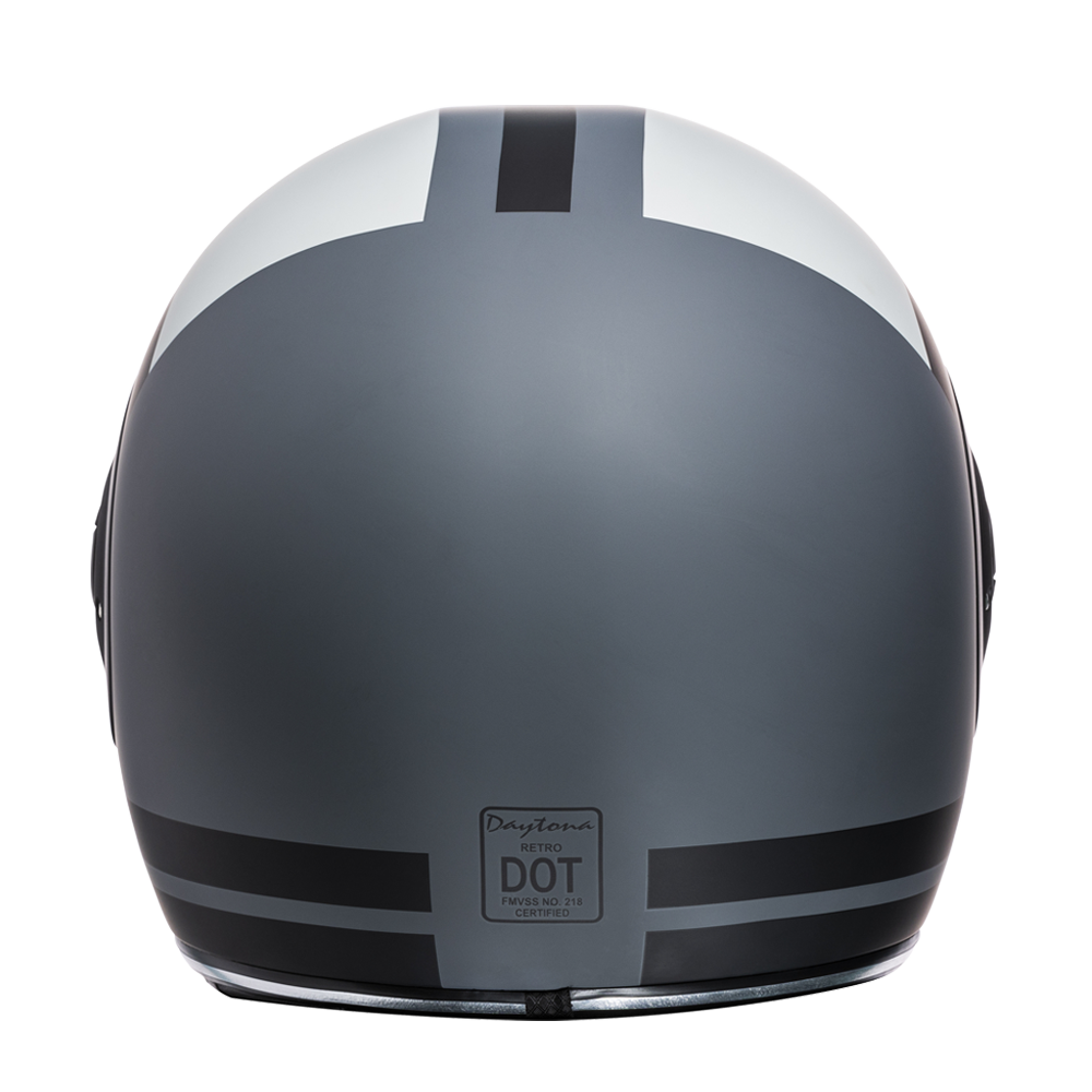 DOT Motorcycle Helmet - Retro Racer - Full Face - R6-R-DH - Image 2