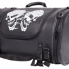 Motorcycle Sissy Bar Bag with Reflective Skulls - Medium - Biker Gear Bags - SB84-SKULL-MED-DL