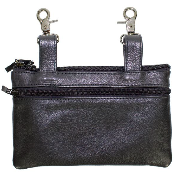 Leather Belt Bag - Teal Blue - Wings Design - Handbag - BAG35-EBL8-TEAL-DL