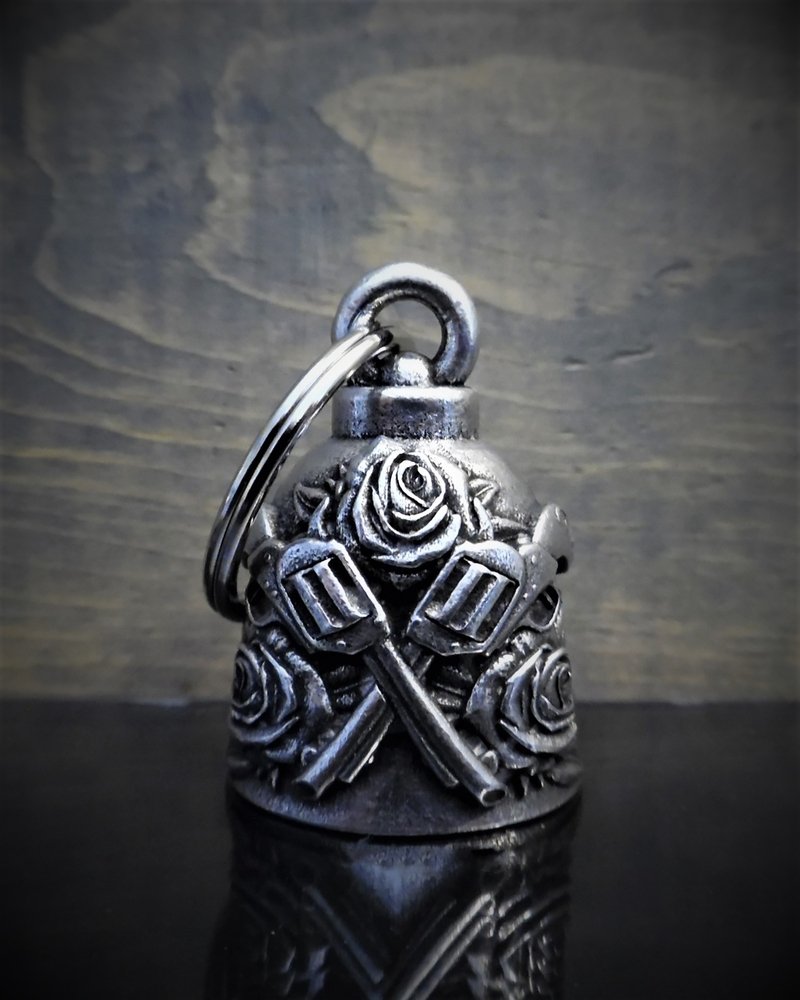Guns and Roses - Pewter - Motorcycle Gremlin Bell - Made In USA - SKU BB44-DS