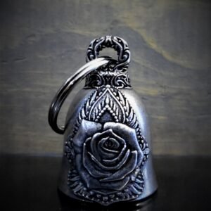 Mandala Skull Rose - Pewter - Motorcycle Spirit Bell - Made In USA - SKU BB65-DS