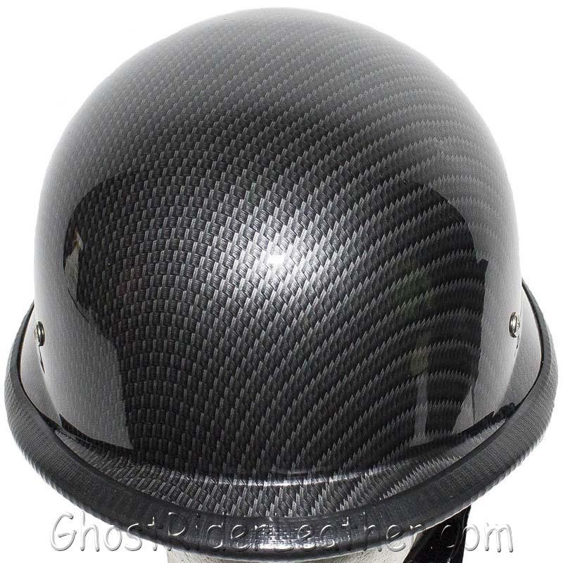 Novelty Motorcycle Helmet - Replica Carbon Fiber - German - H402-CF-DL