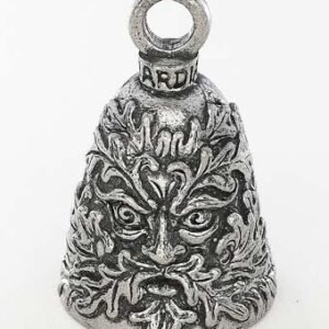 Green Man - Pewter - Motorcycle Guardian Bell® - Made In USA - SKU GB-GREEN-MAN-DS