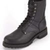 Leather Motorcycle Boots - Men's - Biker - Lace Up Front - S15-REG-DL