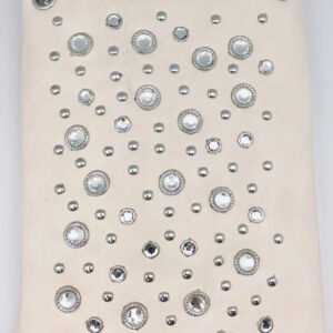 Pewter Crossbody Handbag With Crystal Bling - SKU CHIC07-PWTR-DS