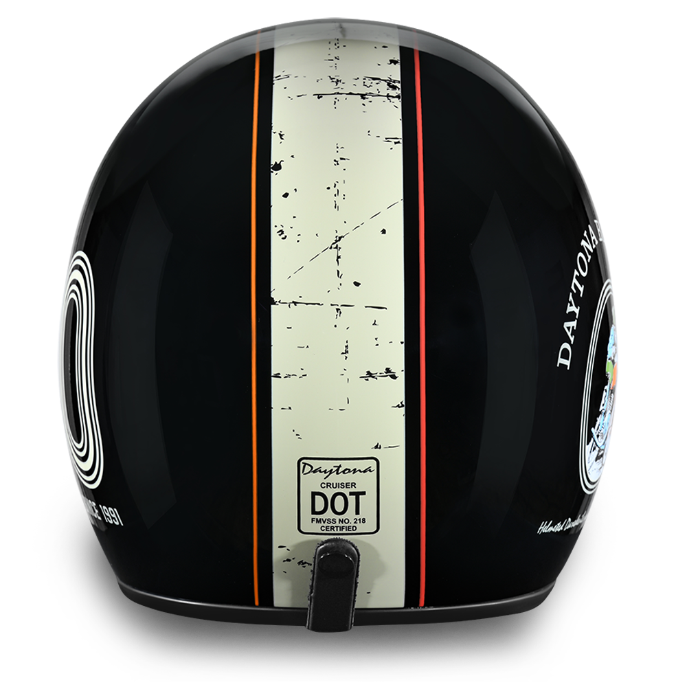 DOT Motorcycle Helmet - 30th Anniversary - Open Face - Daytona - DC6-DAY-DH