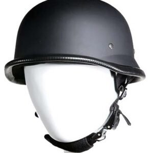 Novelty Motorcycle Helmet - Flat or Gloss Black - German - H402-H502-11-DL